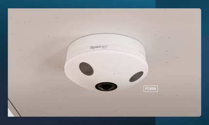Synology推出首款魚眼攝影機FC600，帶來360°全景AI影像監控與無縫管理