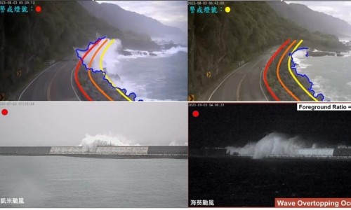 AI浪襲影像判釋及數值模擬技術，提升海岸公路及港區安全