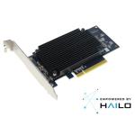 AIEH2000 PCIe x8 AI加速卡 Hailo-8™ AI 處理器 x2