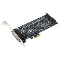 SDC4880B 工業級PCIe I/O控制通訊卡 4埠 RS-232/422/485 8+8通道隔離數位輸入/輸出