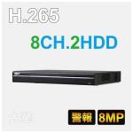 H.265 8路 專業型4K NVR 監視錄影主機