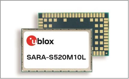 u-blox 推出首款具有嵌入式定位功能的多模式蜂巢式和衛星IoT模組SARA-S520M10L