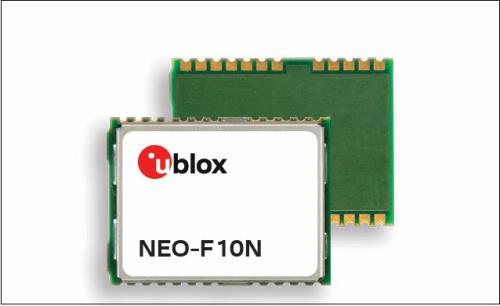 u-blox推出最新雙頻GNSS模組NEO-F10N，可在都會區提供公尺級定位