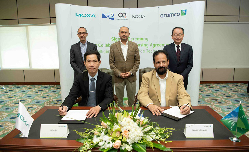 Moxa與Saudi Aramco科技公司簽署合作協議，將智慧型整合式節點解決方案導入產品應用