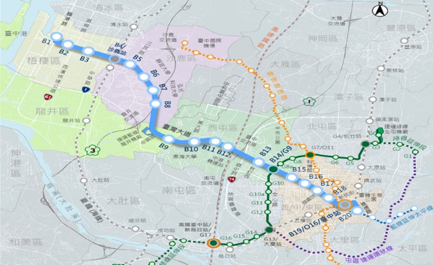 台中捷運藍線打造高可靠度供電系統、多重備援、智慧監控守護行車安全