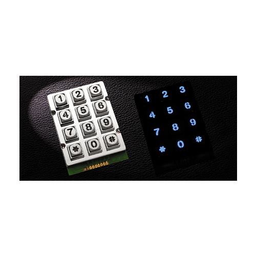 3x4 金屬防水鍵盤 (藍光)
