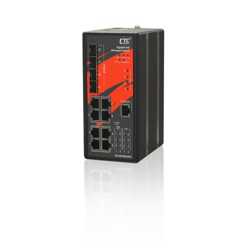 工業級網管型 GbE PoE 交換機 - IGS-804SM-8PH
