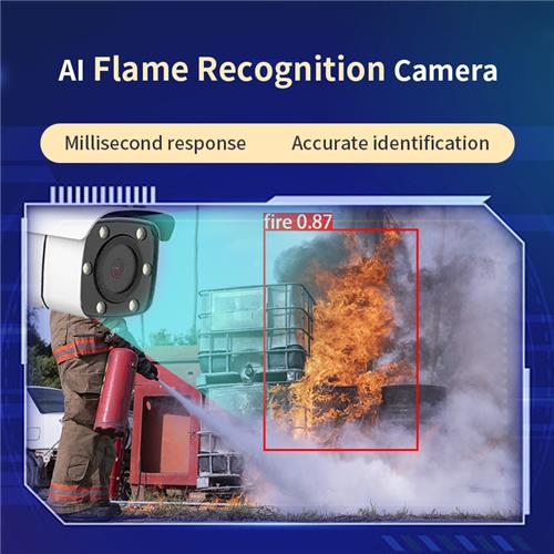 AI Flame Recognition Security Camera WiFi Solar IoT Application