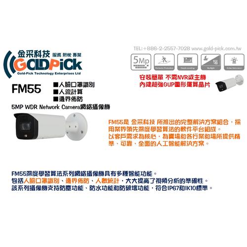 FM55-5MP WDR Network Camera AI 網絡攝像機