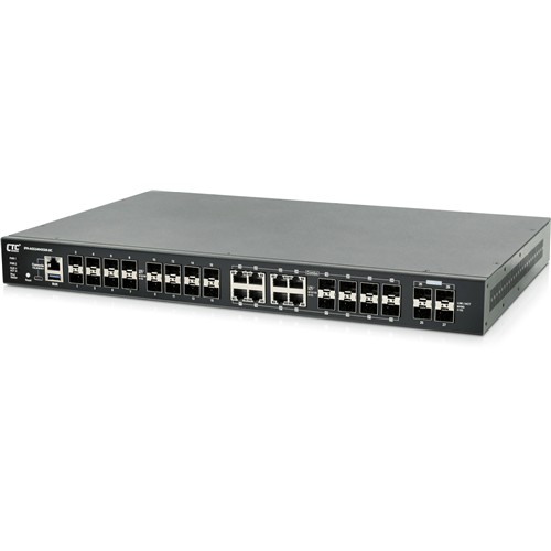 IEC 61850-3 Layer 3 10G 乙太網交換機 - IPR-AGS2404XSM-8C