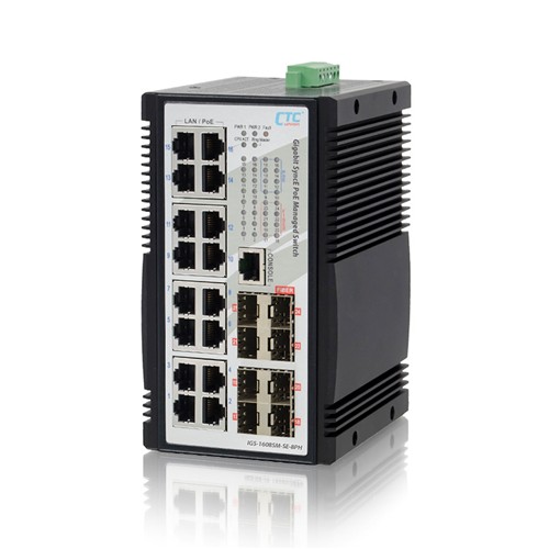 工業級 SyncE GbE 交換機 - IGS-1608SM-SE