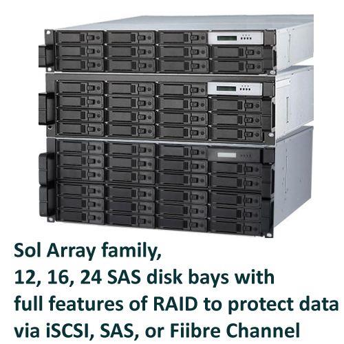 Sol Array RAID Family  磁碟陣列儲存系統