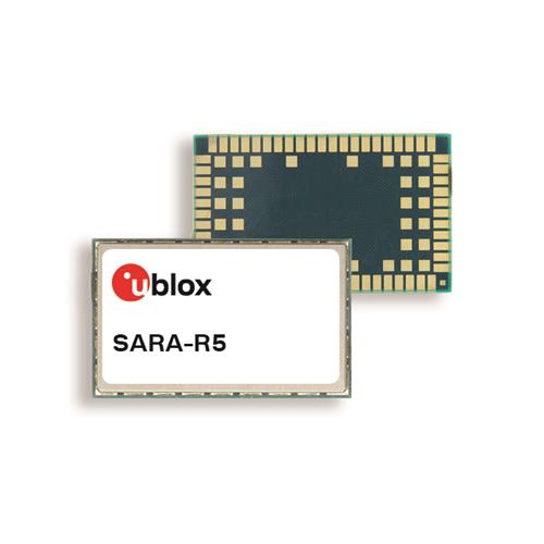 內建u-blox自有LPWA晶片組SARA-R5系列