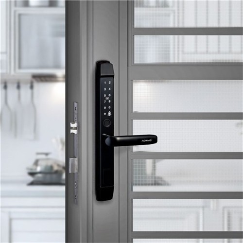 6合1窄身把手式指紋電子鎖