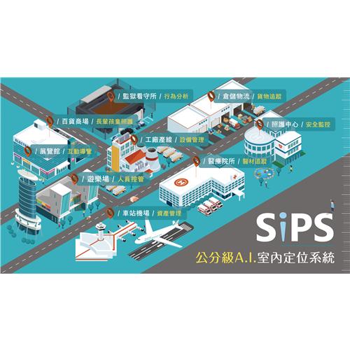 SiPS「公分級」A.I.室內定位系統